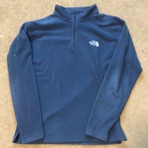 Blue men’s fleece quarter zip